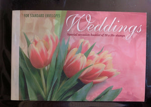 Australia Weddings Prestige Stamp Booklet flowers Gold PB11