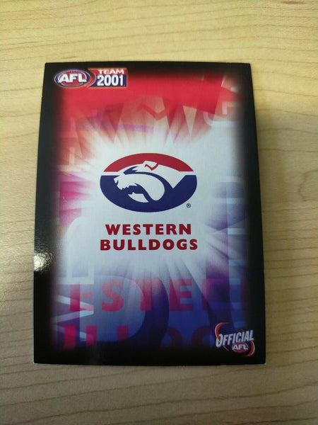 2001 Teamcoach Gold Prize Card Western Bulldogs 255 Brad Johnson