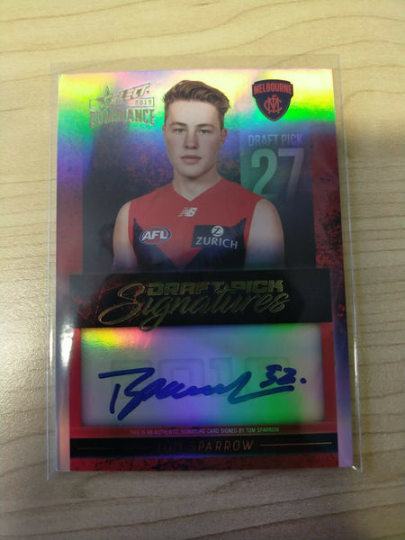 2019 Select Dominance Draft Pick Signature Card DPS11 TOM SPARROW No.053/175
