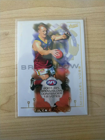 2002 Select Exclusive Gold Brownlow Contender Michael Voss Brisbane BC8