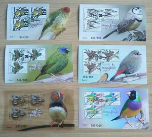 2018 Thailand World Stamp Expo Bird Miniature Sheets Set DAY 1-6 Only 300 Made