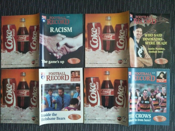 Lot Of 1995 AFL Football Records Collingwood Games x 22