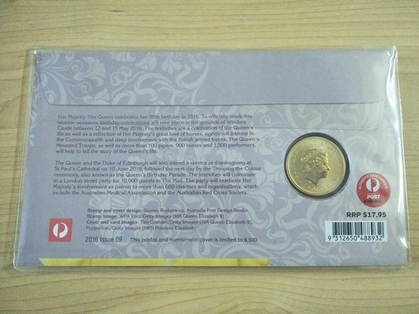2016 $1 Australia Queen Elizabeth II 90th Birthday PNC 1st Day Issue
