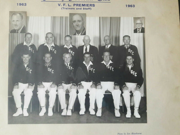 VFL 1963 Geelong Football Club Premiers, Trainers, and Staff photo