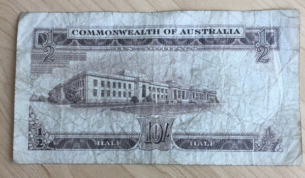 Australian Coombs Wilson 10/- Ten Shillings Reserve Bank Banknote