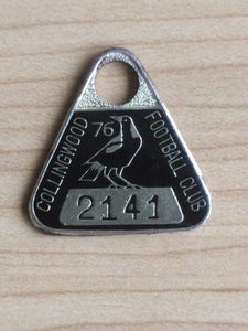 VFL 1976 Collingwood Membership Badge Number 2141