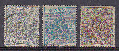 Belgium SG  43-5  Set of 3 Used