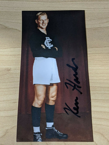 VFL Carlton Football Club Ken Hands Signature On Picture