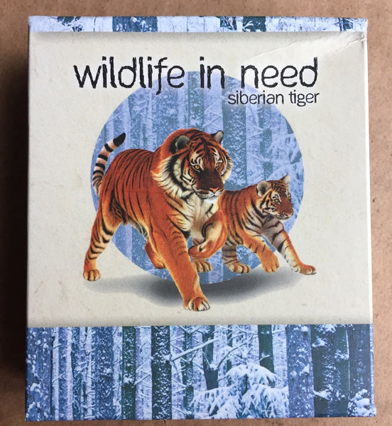 Tuvalu 2012 Perth Mint Coloured One Ounce Siberian Tiger Silver Proof Coin