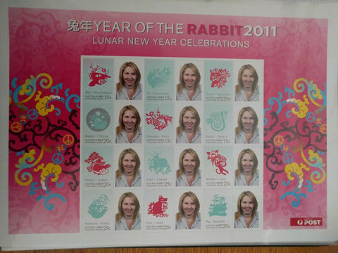 Christmas Island Australia Special Exhibition Sheet -Chinese Year of Rabbit 2011