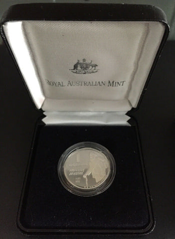 1995 Waltzing Matilda $1 Silver  Proof Coin
