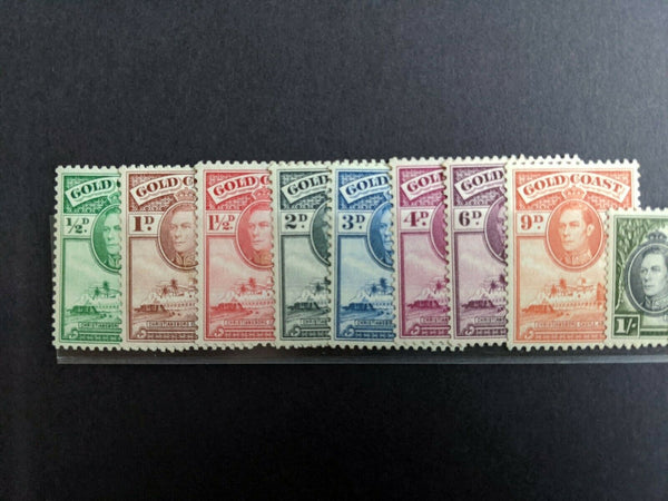 Gold Coast SG 120/32 Set of Stamps 1/2d to 10/- MUH