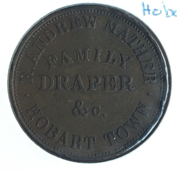 Australia Mather, R Andrew 1d Penny Token R350 Very Fine Condition