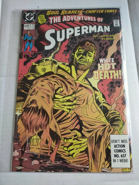 DC 470 September 1990 The Adventures of Superman Comic