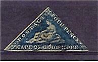 Cape of Good Hope South Africa SG 19c 4d steel-blue Triangle Used Stamp