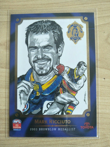 2006 Select Brownlow Medallist Sketch Card Mark Ricciuto Adelaide
