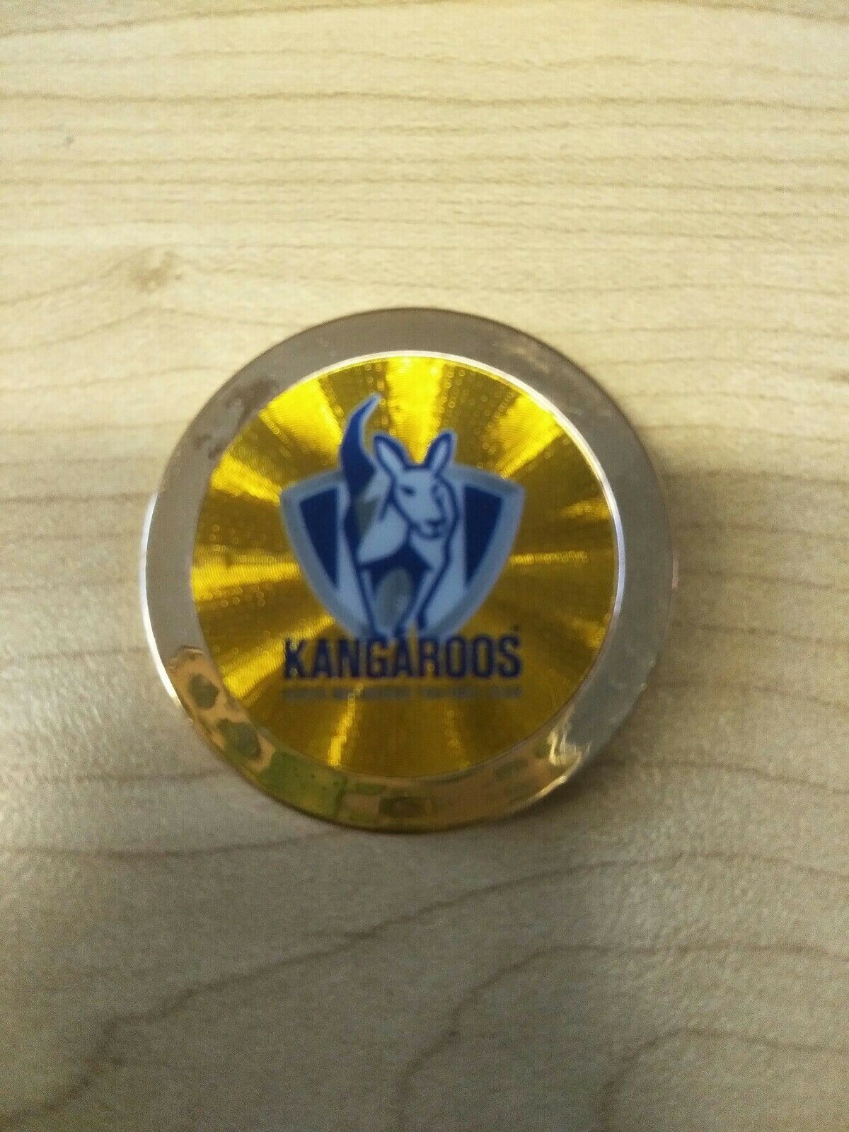 2007 AFL Topps Chipz Gold Team Logo North Melbourne Kangaroos RARE