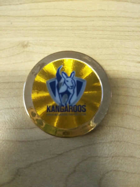 2007 AFL Topps Chipz Gold Team Logo North Melbourne Kangaroos RARE