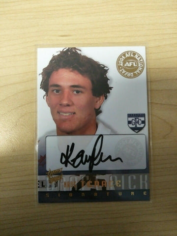 2004 Select Conquest Draft Pick Signature Kane Tenace Geelong No. 228/700