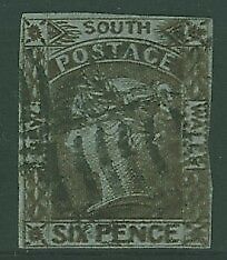 NSW Australian States SG 75 6d chocolate-brown three and half margins Used