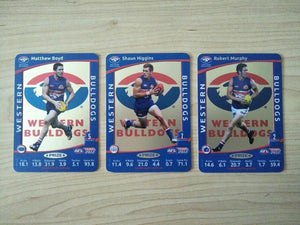 2012 Teamcoach Prize Card Team Set Western Bulldogs - Boyd, Higgins, Murphy