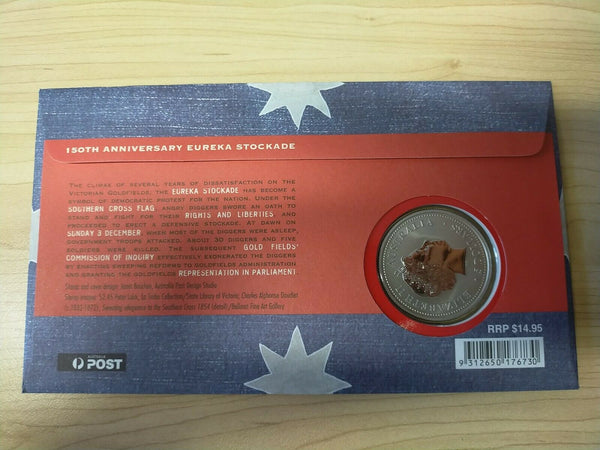 Australia $5 2004 150th Anniversary of Eureka Stockade PNC First Day Of Issue