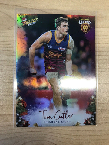 AFL 2018 Select Christmas Holofoil Card X15   - Brisbane Lions, Tom Cutler