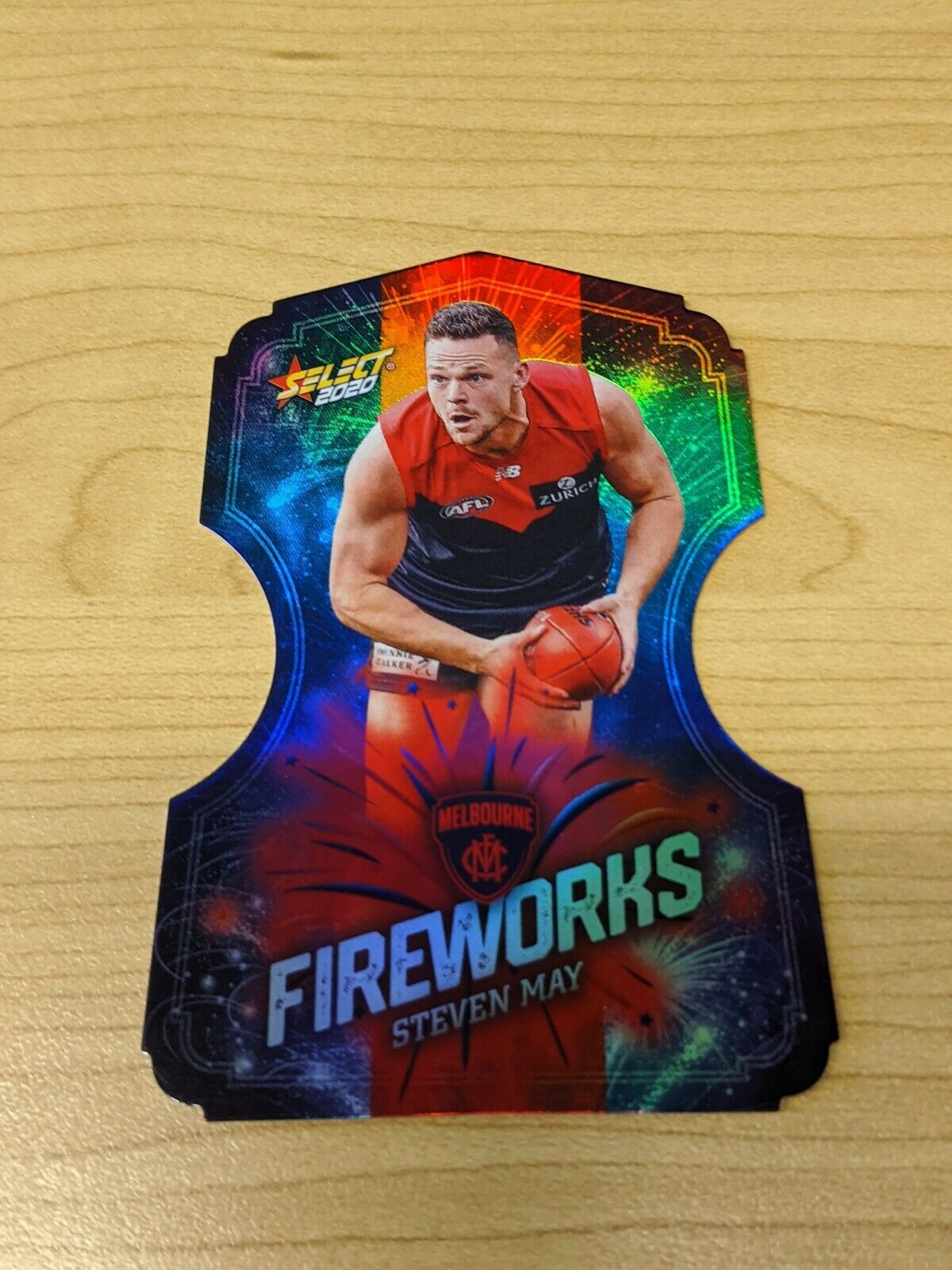 2020 AFL SELECT FOOTY STARS FIREWORKS CARD MELBOURNE STEVEN MAY FDC85 008/210