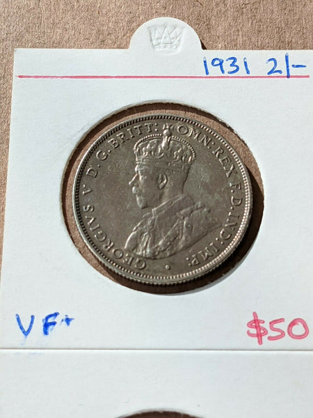 Australia 1931 Florin Two Shillings Very Fine