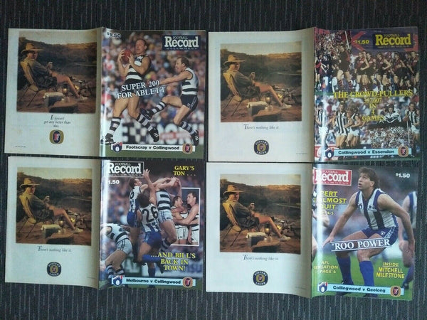 Lot Of 1994 AFL Football Records Collingwood Games x 22