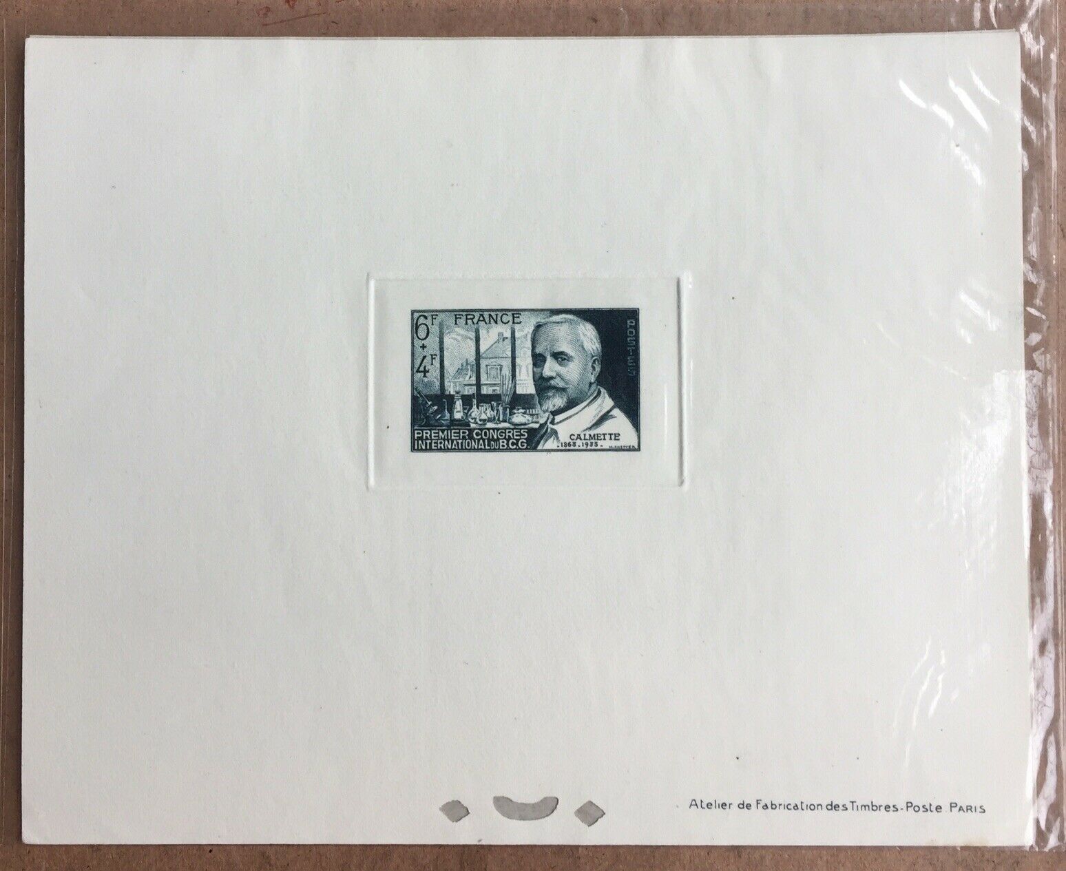 France 1948 Dr. Calmette Vaccine Congress Die Proof SG1036