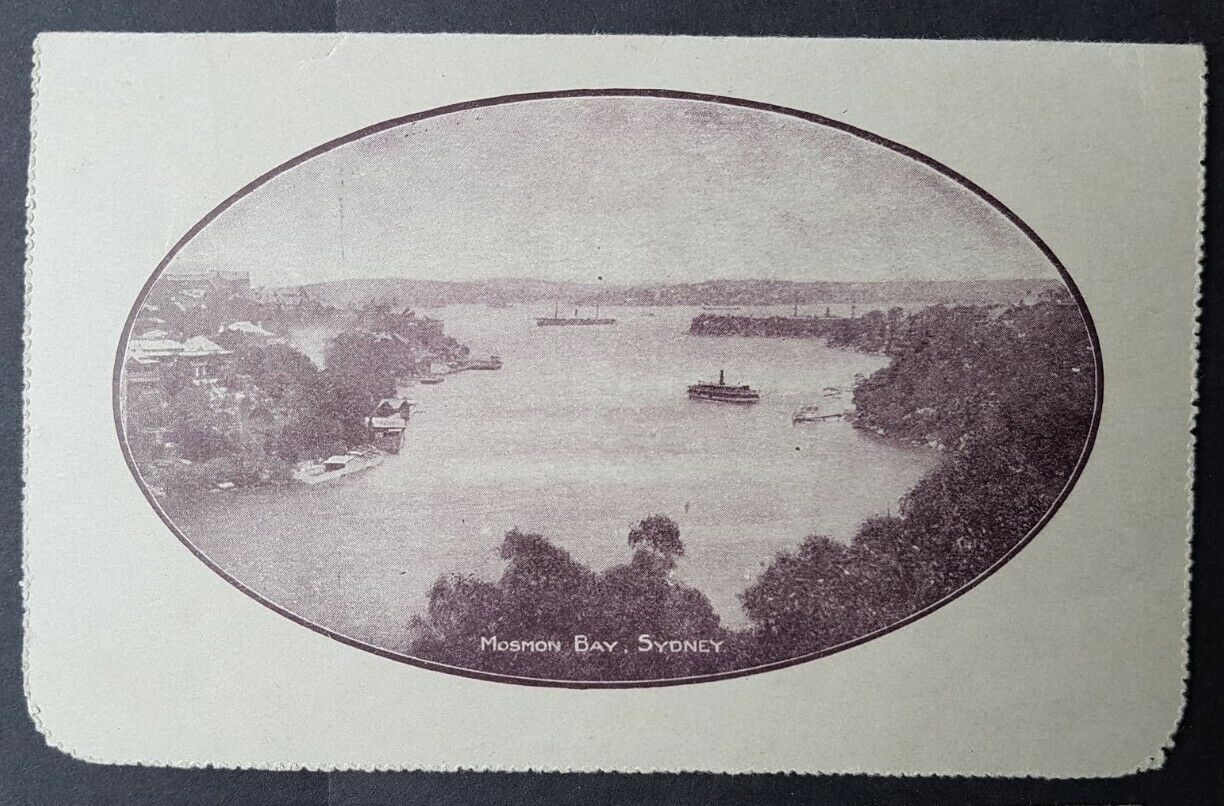 Australia Letter Card 1d KGV Die 1 Mosman Bay NSW spelling error ACSC LC18-79