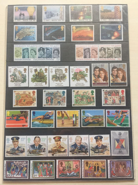 GB Great Britain 1986 Royal Mail Stamp Collectors Pack. Includes Years Issues.