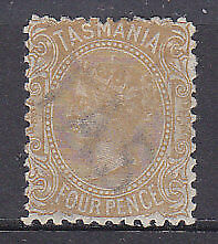 Tasmania Australian States SG 147 4d Ochre side face Mint