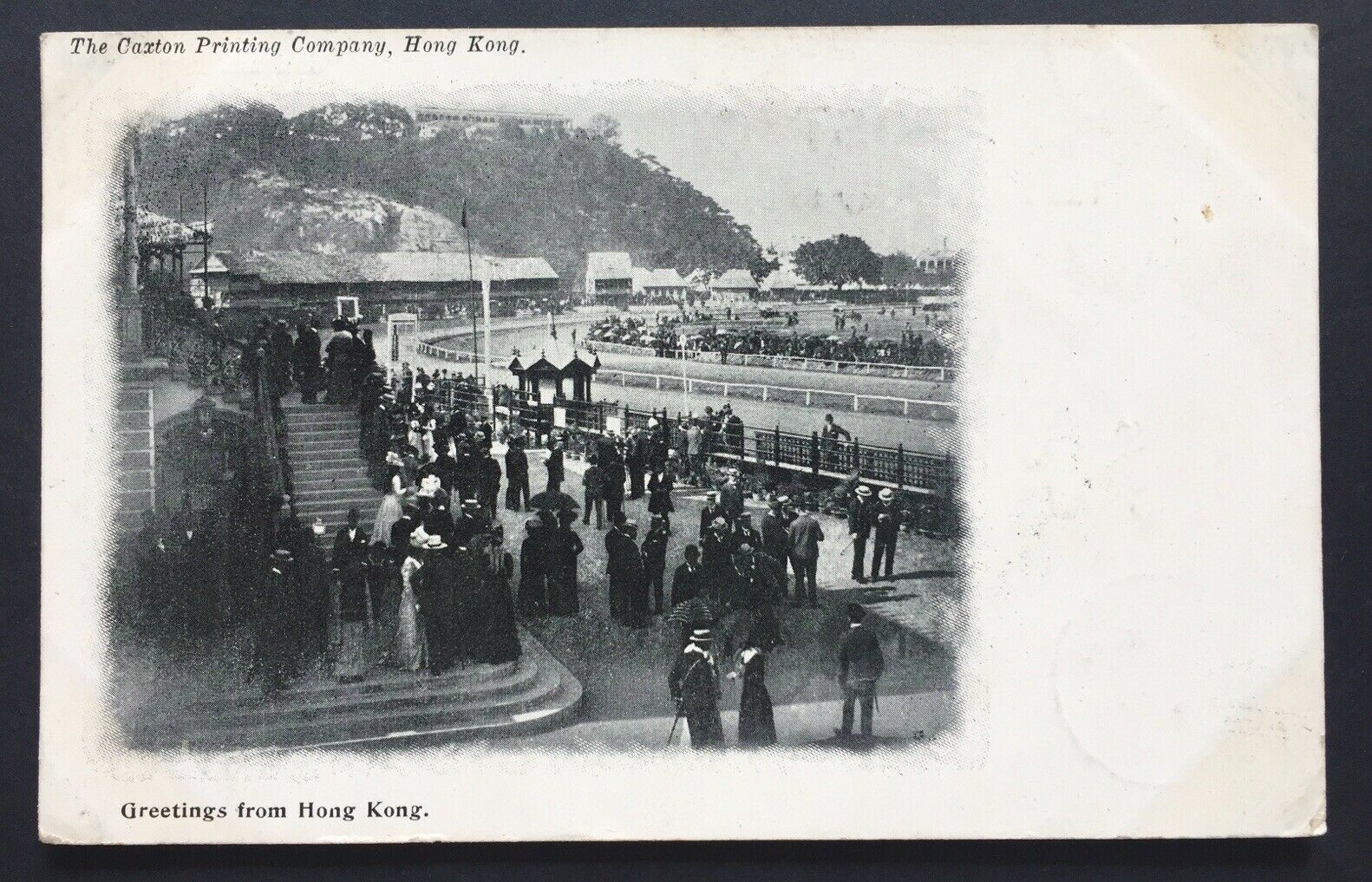 China- Incoming Mail. 1904 Hong Kong PPC To Shanghai with Shanghai Marking