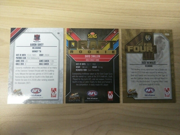 2011 Select AFL Champions Promotional Cards Set Of 3