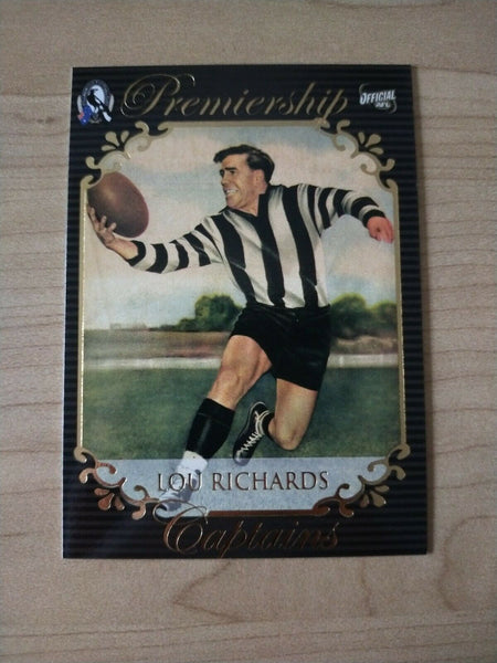Select ESP Official AFL Collingwood Team Of The Century Lou Richards (77)