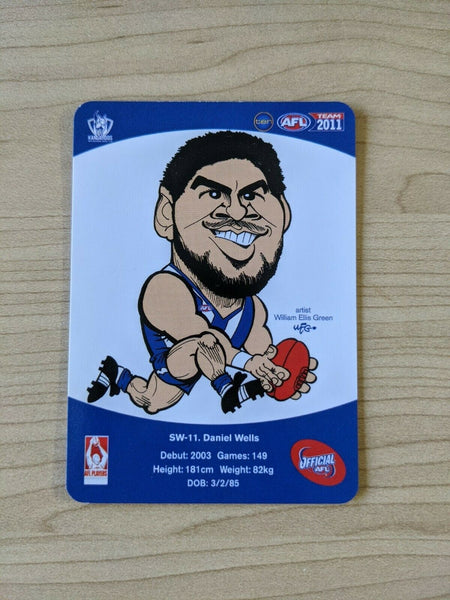 2011 Teamcoach Sample Star Wildcard SW-11 Daniel Wells Kangaroo North Melbourne