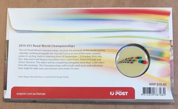 2010 Australian Melbourne Cycling Medallion PNC 1st Day Issue