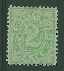 Australia postage dues SG D55  2d dull green MLH