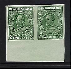 Newfoundland Canada SG 223 2c King George V Proof pair