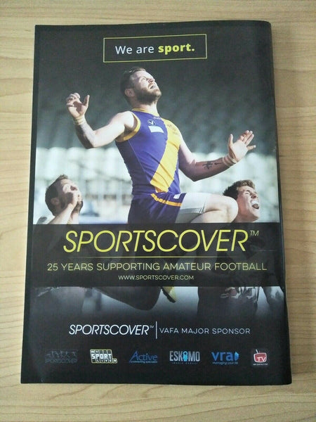 2017 July 22 VAFA Victorian Ameteur Football Association The Ameteur Footballer
