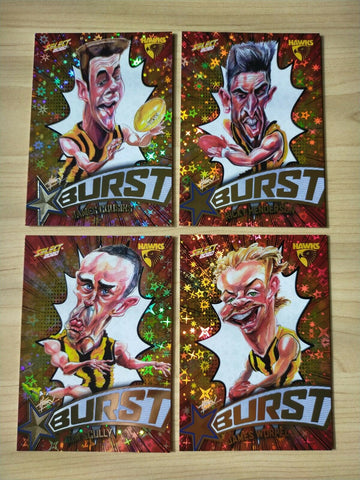 2020 Select Footy Stars Explosion Starburst Team Set Hawthorn