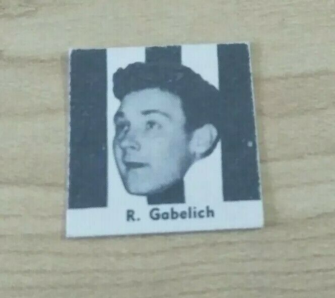 VFL 1956 Argus Newspaper Fireside Footballers Collingwood R Gabelich Football Card