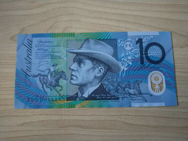 Australian $10 R320aF McFarlane Henry First Prefix Uncirculated Banknote