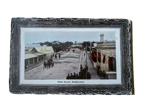 Victoria Postcard High Street Rutherglen No Postage Paid Tax 2d