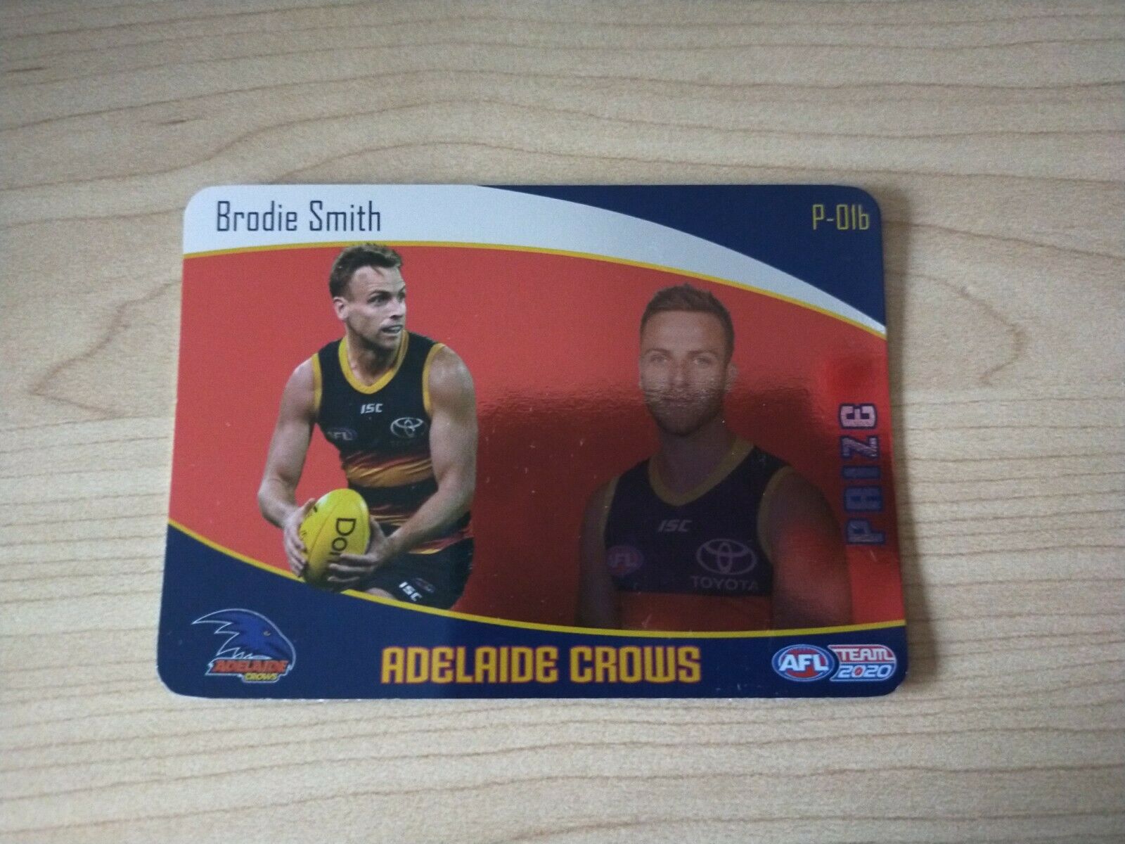 2020 Teamcoach Prize Football Card Brodie Smith Adelaide P 01b