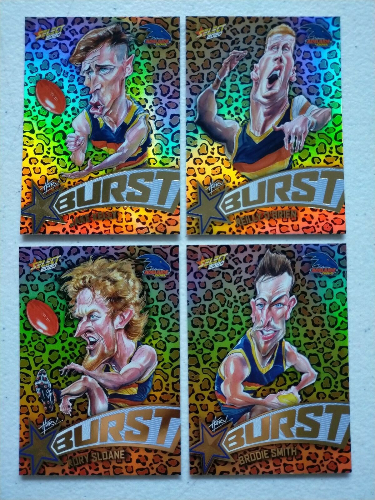 2020 Select Footy Stars Leopard Star Bursts Adelaide Team Set