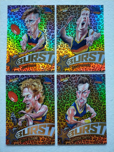 2020 Select Footy Stars Leopard Star Bursts Adelaide Team Set