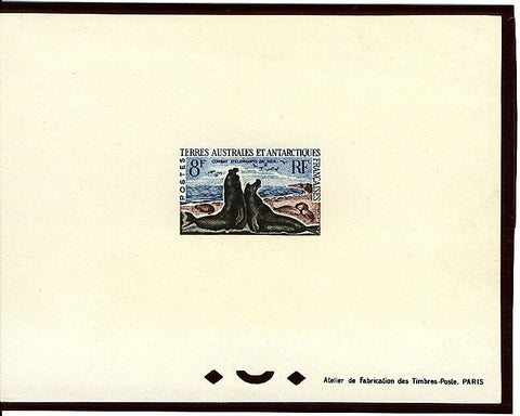French Antarctic Territory TAAF SG  9  8f Elephant seal Deluxe Proof